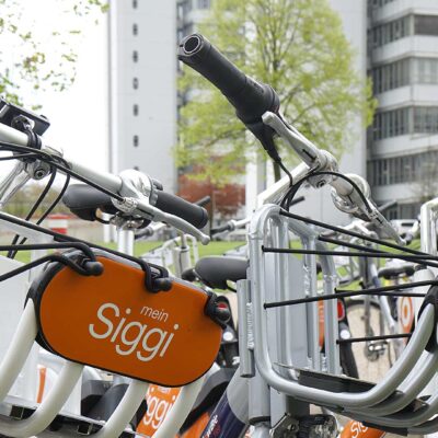 Siggi Bikes auf dem Campus