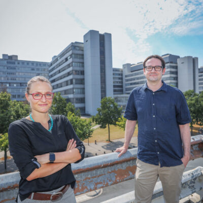 Photo of Professor Dr Martina Hofmanová and Dr Toni Goßmann.